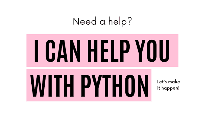 Solve your problems with python by Thiagobodruk | Fiverr