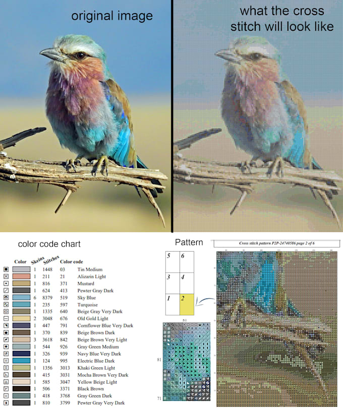 make you a custom cross stitch pattern from a photo