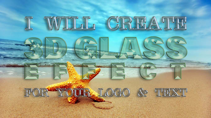 create glass effect for your logo or text