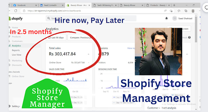 run and manage shopify store for you