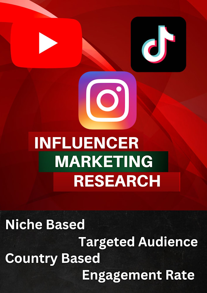 Build a list of instagram, tiktok and youtube influencer for your niche