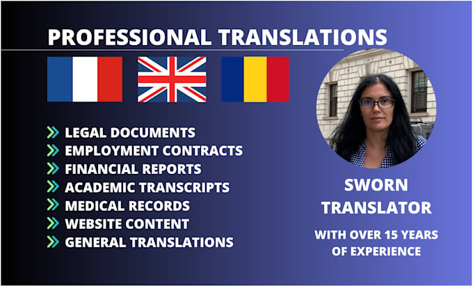 professionally translate french to english