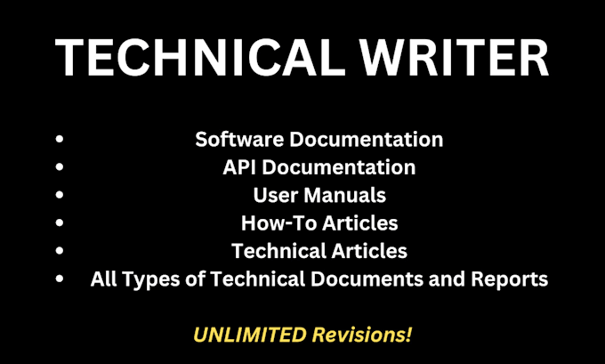 write thoroughly researched technical documents for you