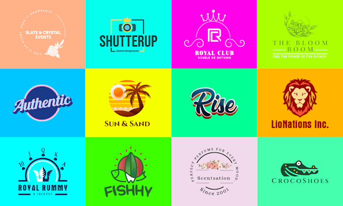 create modern flat minimalist luxury logo design in 24hrs