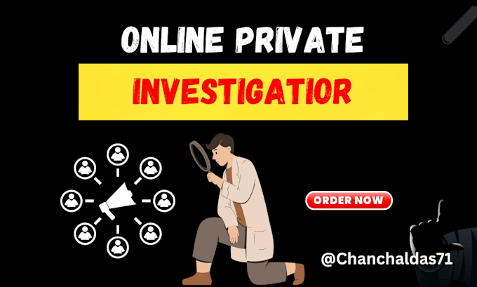 be your  private investigator on any target, detective and osint expert online