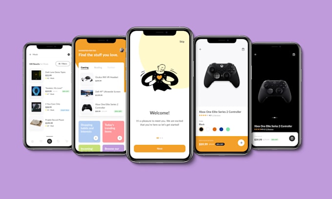Design ui ux for mobile and web in figma by Keya_1997 | Fiverr