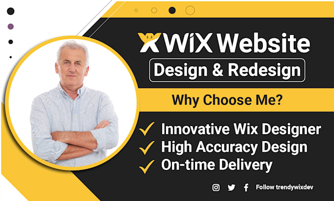 create a modern intuitive wix website design and redesign