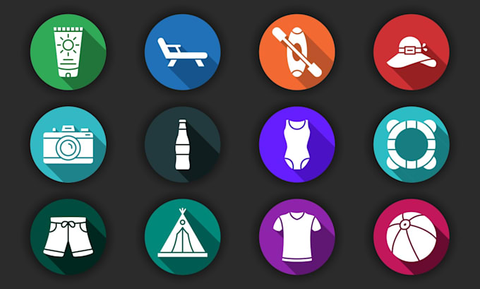 create a creative icon set design