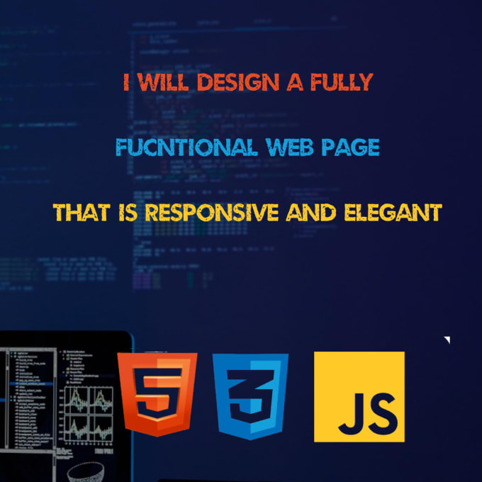 Design a webpage using html and css by Shah_kar786 | Fiverr