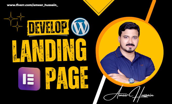 design creative and responsive wordpress landing page or website