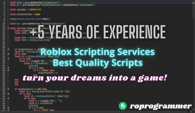 develop custom scripts for roblox