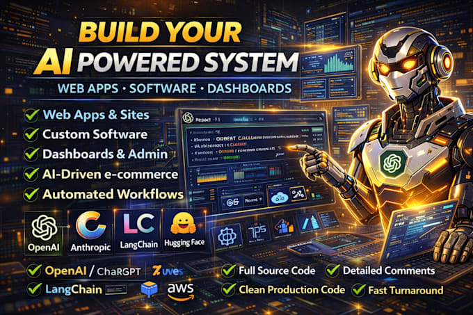 build a custom ai powered website or web application for your business
