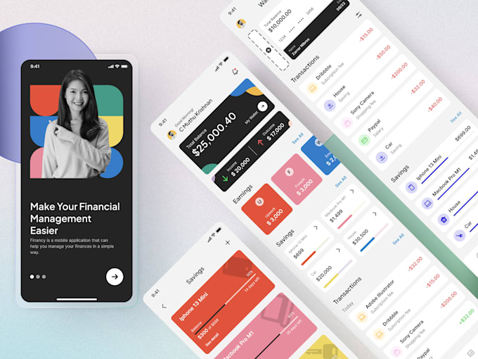 Design attractive and clean mobile ui design by Diginareta | Fiverr