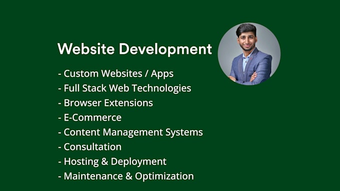 develop a custom website for your business