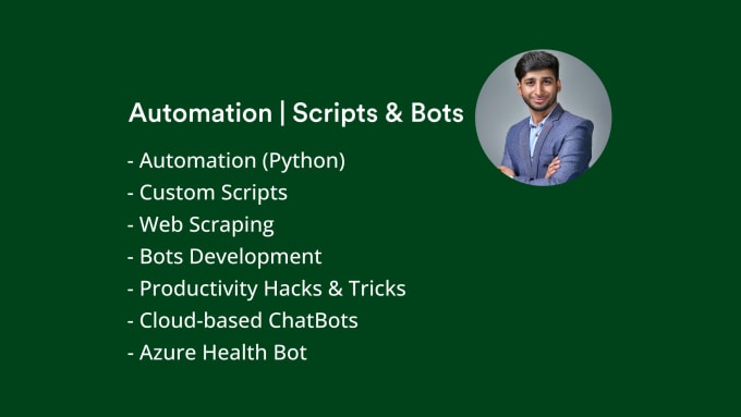 Automation, scripting, web scraping and bots development by ...