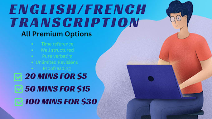 do  transcription for audios and videos