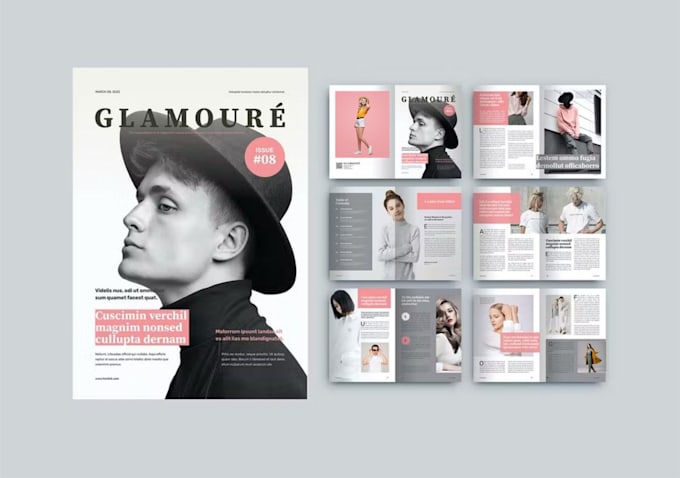 design fashion magazine, digital magazine, lookbook, layout, newspaper