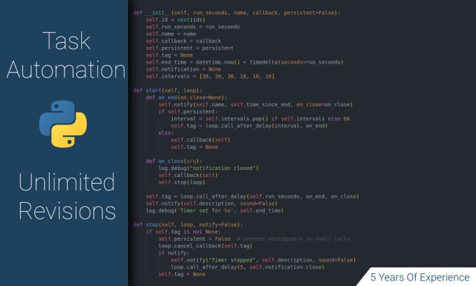 Write a python script by Mark_jamesson | Fiverr