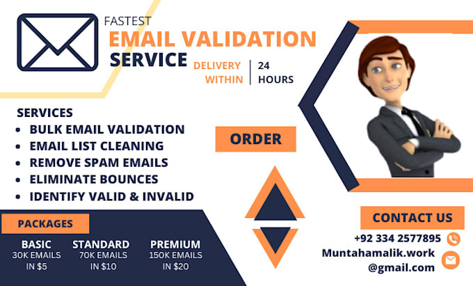 Do data entry, bulk email validation, verification, and list cleaning ...
