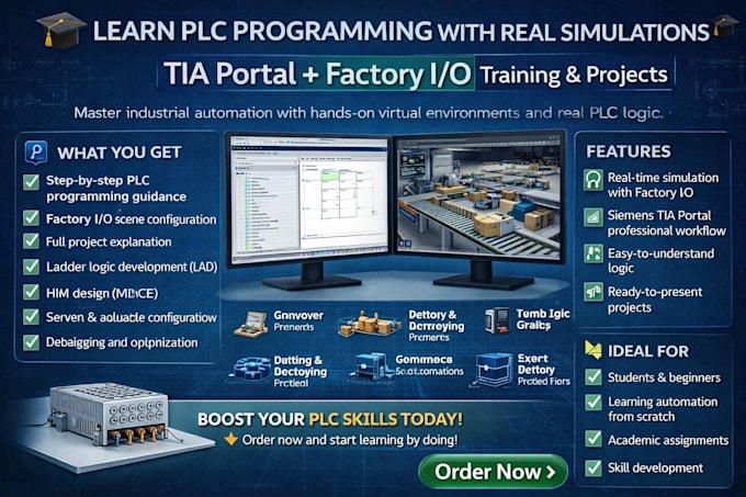 do out the programming of a plc with factory io