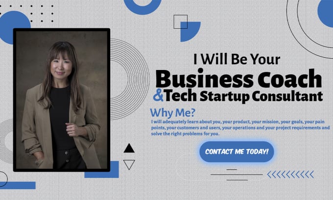 be your business coach and tech startup consultant