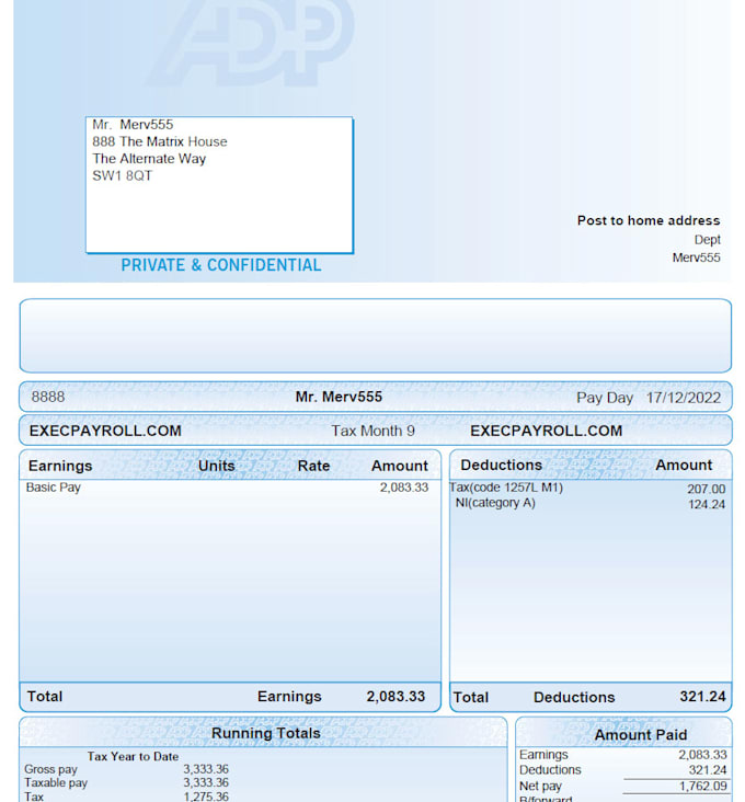 provide a comprehensive payroll service