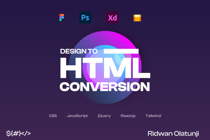 Convert figma design into html, css, javascript by Diamondtitan332 | Fiverr