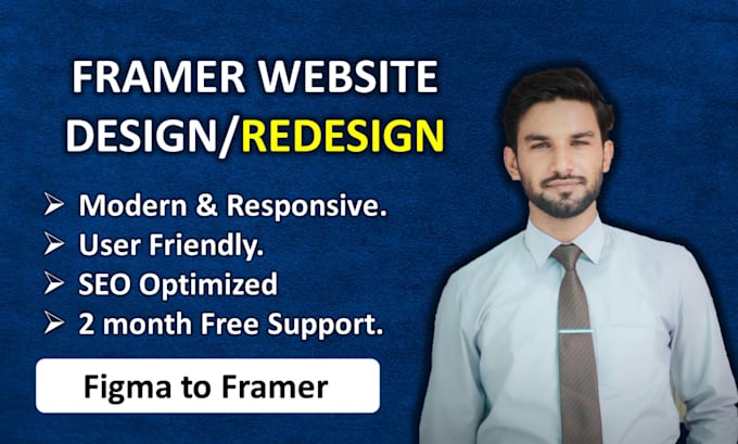 design and develop responsive framer website