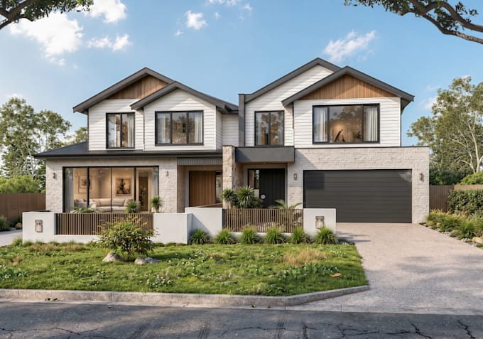 create photorealistic 3d architectural interior and exterior renderings