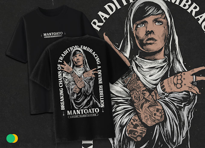 create illustration anti establisment, punk rock political for tshirt
