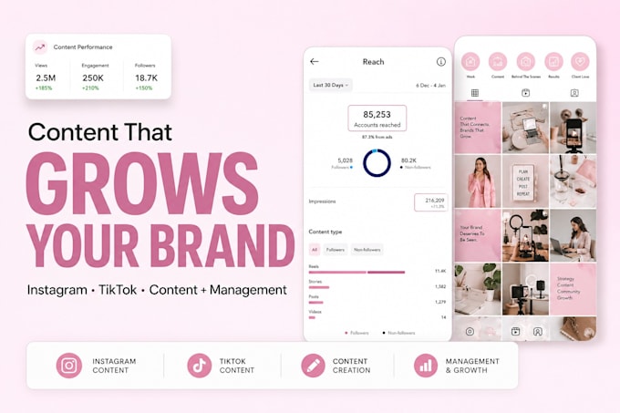 be your social media marketing manager and content creator