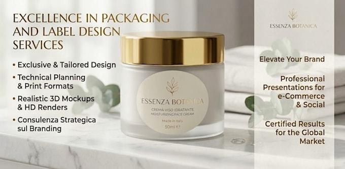 design professional packaging labels for global brand ROI