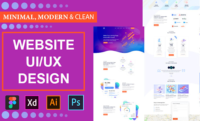 web templates and website ui UX design in PSD, figma, and xd