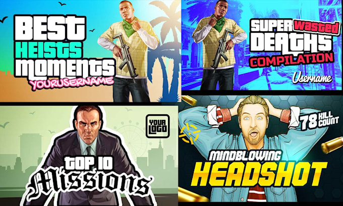Design a high quality gaming youtube thumbnail by Harry_graphics2 | Fiverr