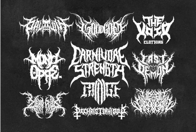 Design brutal death metal logo by Janicepo | Fiverr