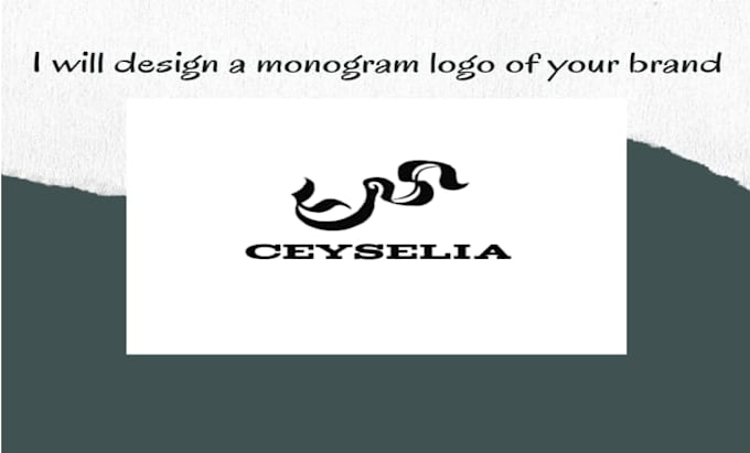 Monogram logo brand design by Ceyselia | Fiverr