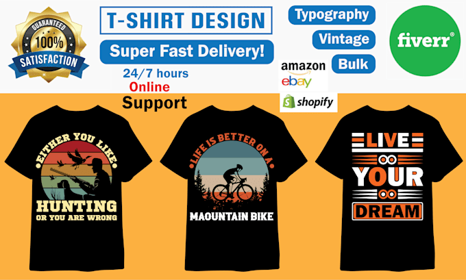 Create an amazing typography and custom t shirt design by Rozmery1991 ...