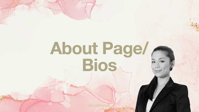 write an inspiring bio or about page