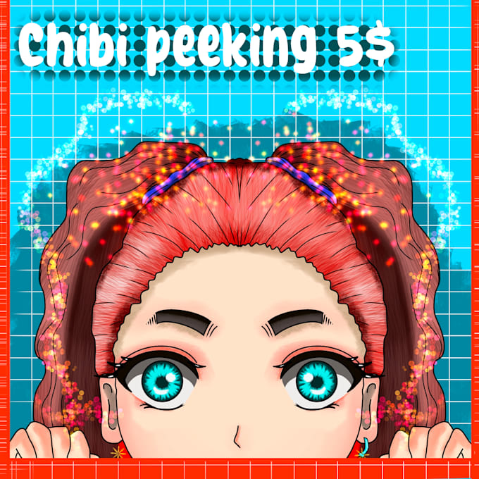 design your custom chibi peeking avatar