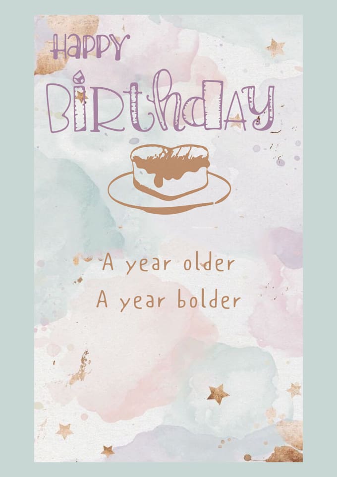 Do birthday card invitation for you by Sanasagheer684 Fiverr