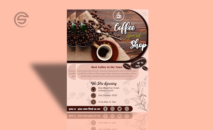 design digital or printable event or party flyer, pamphlet