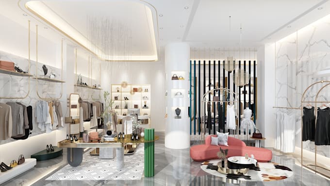 design retail shop interior, shop front, exterior store