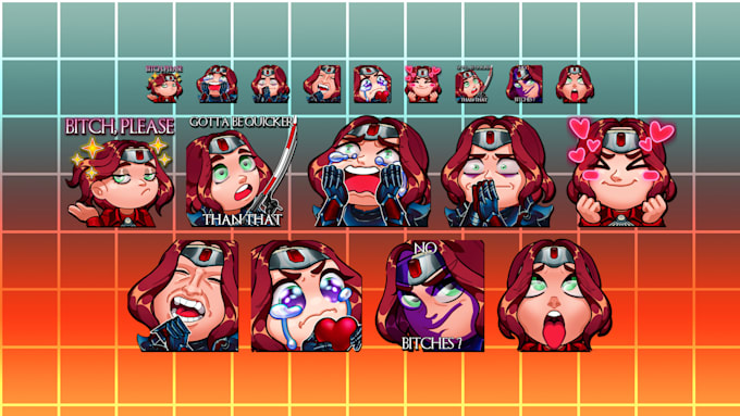 make u incredible twitch emotes and twitch sub badges