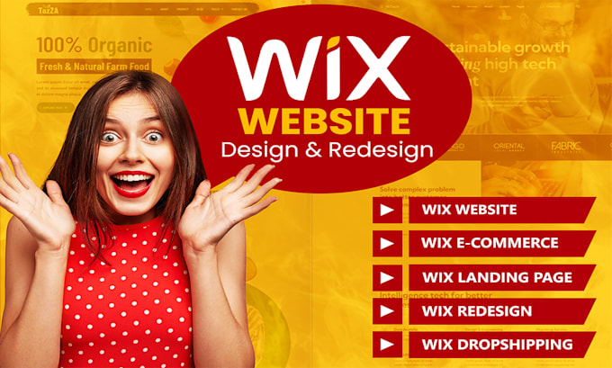 create awesome wix website design for mobile and desktop wix website