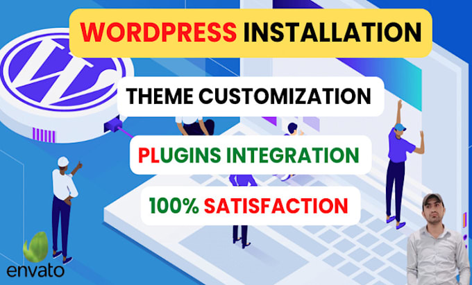 install or customize themeforest , envato elements or any wordpress theme