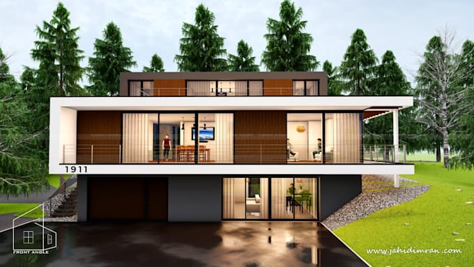 draw autocad 2d floor plan elevation section and site plan