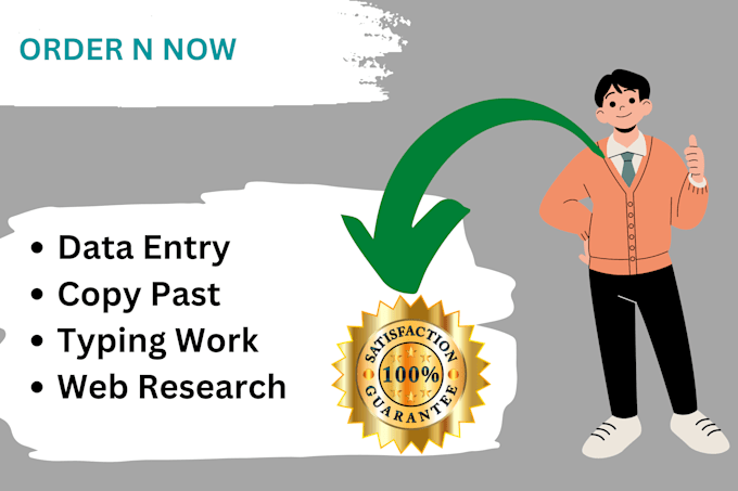 Do data entry typing work job copy paste and excel by Skydoorz | Fiverr