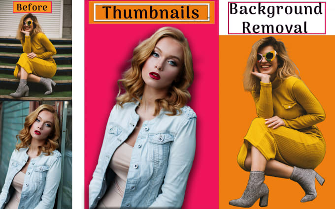 Create thumbnails and image background removal by Saniakhan_01 | Fiverr