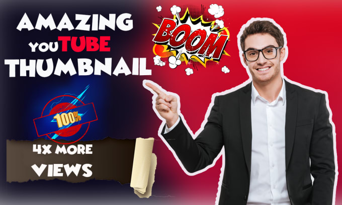 design attractive youtube thumbnail in 24 hrs