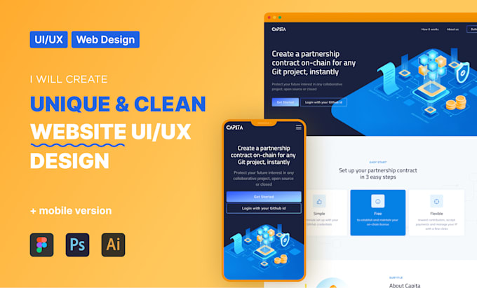 Do ui ux design for your website by Yulia_ui | Fiverr